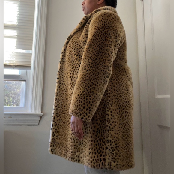 Faux Leopard Print Coat - Picture 7 of 9